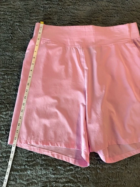 Women's Pink Performance Shorts Yoga Feminine Sporty Spring Athleisure - Picture 9 of 10
